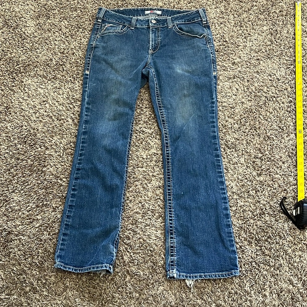 Ariat FR Mid Rise Boot Cut Jeans Womens 33 x 33 *READ